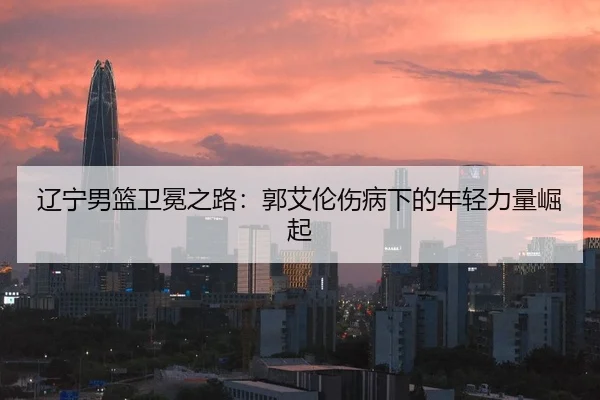 辽宁男篮卫冕之路：郭艾伦伤病下的年轻力量崛起